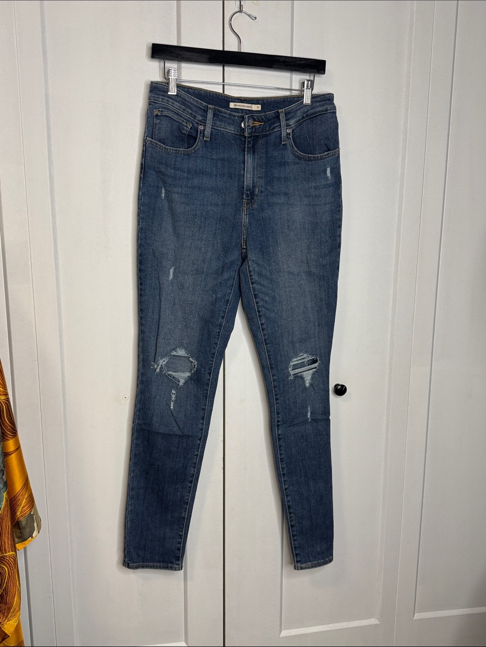 Levi’s -Blue 721 High rise skinny jeans - W31 L32